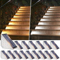 Solar Stair Lights Outdoor Waterproof 16-Pack, Upgraded 2-in-1 LED Warm White and Cool White Solar Powered Step Light for Outside, IP67 Auto On/Off Solar Lights for Front Sidewalk Yard Patio Porch by BestChoiceforYourLife