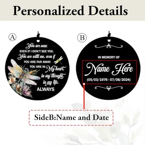 Sympathy Gifts for Loss of Mom, Wind Chime Loss Loved One, Sympathy Wind Chimes Mother/Father, in Loving Memory Wind Chime, Bereavement/Sympathy Gifts for Remembrance - Image 2