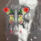 KY&BOSAM Gifts for Mom Glass Pressed Flower Butterfly Suncatcher for Window - Image 2
