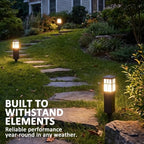 Low Voltage Bollard Path Lights Black 2 Pack - Image 3