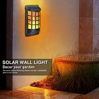 Aityvert Solar Flame Lights Outdoor, Waterproof Flickering Flame Solar Lights Dark Sensor Auto On/Off 66 LED Solar Powered Wall Mounted Night Lights Lattice Design for Patio Deck Driveway - Image 5