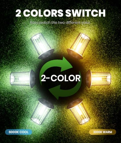 BITPOTT Solar Lights Outdoor, 4 Pack, 2 Color Modes, IP65 - Image 2