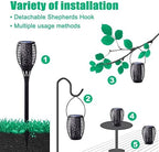 Flickering Flame Solar Torch Lights Outdoor, 3in1 Solar Lantern - Image 5