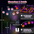 EEW Solar Halloween Decorations Outdoor 6 Pack Eyeball Lights Orange Purple - Image 6