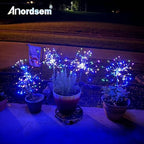 Anordsem Solar Firework Lights Outdoor Garden Fairy Lights 6 Pack Colorful - Image 2