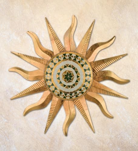 Regal Art & Gift Large Metal Sun Wall Decor, Indoor & Outdoor Sunburst Art - Image 2