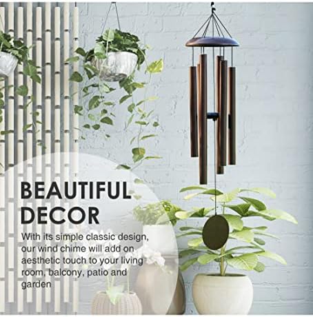 Wind Chimes for Outside Deep Tone - 38'' Wind Chimes Outdoor Clearance, Deep Tone, Windchimes Outdoors, Memorial Gift, Sympathy Gift, Garden Patio, Home Décor, Bronze - Image 6
