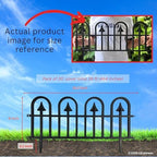 LaLaGreen Decorative Garden Edging Border (24in, 20 Pack) Black Fence Panel - Image 5