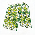 4FT x 4FT Garden Trellis Arch for Climbing Plants, Cucumber & Melon Trellis for Raised Beds, u-Shape Plant Support with Plastic Connectors for Vegetables, Peas, Tomatoes,﻿ Cucumber by EcoSummer