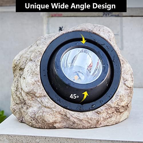 GOODFOEVER Rock Solar Garden Lights, Super Bright Solar Spot Lights, Solar Powered Landscape Lights Outdoor Decorative Waterproof LED Lights for Pathway, Walkway, Yard - Image 5