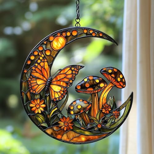 Cresent Forest Butterfly Acrylic Suncatcher by AVAGAN