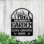 MeMate Personalized Metal Garden Signs Outdoor Decor, Custom Plaque for Women Mom Grandma, Rustic Decorations for She Shed, Potting Shed (01) - Image 4