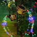 MEREAR Solar Watering Can Lights Outdoor with 8 Multi-Color Changing Modes, IP65 Waterproof Landscape Light Garden Decor, One Pole Two Lights Outside Decorations for Lawn, Backyard, Patio, Chrismas by MerearDecoration