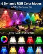 Solar Fence Lights Outdoor, 6 Pack Fence Lights Solar Powered - Image 3