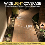 Outdoor Pathway Light – Low Voltage Landscaping Lighting (4 Pack) – Black - Image 4