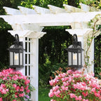 Darkaway 2pcs Outdoor Lights Fixtures Wall Mount, Large 22inch Outdoor Wall Sconce Lights with Seeded Glass Waterproof Outside Exterior Lights Fixture for House Front Porch Patio - Image 6