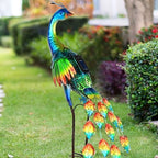 Vibrant Metal Peacock Statue - Outdoor Garden Decor, Sculpture & Yard Art - Durable, Weather-Resistant, Christmas Idea for Backyard, Lawn, Patio - Image 5