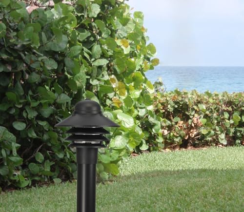Solus Nautical Outdoor Post Top Light – Bollard Fixture for 3" Pole with LED Bulb, Black or White Finish, Non-Corrosive, Made in USA (Black, Cool White (4000K), 4 Pack) - Image 3