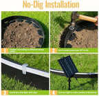 Landscape Edging with Solar String Light, 33FT, 2in Depth, Timer - Image 5
