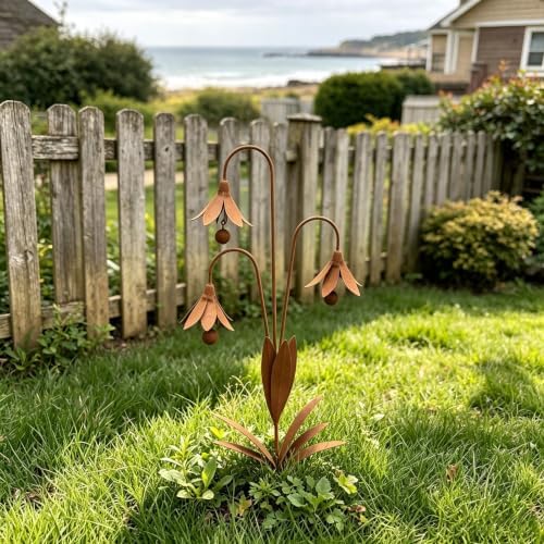 Triple Bluebells Garden Stake - Image 5