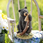 Design Toscano Black Honey the Curious Bear Cub Statue,full color - Image 2