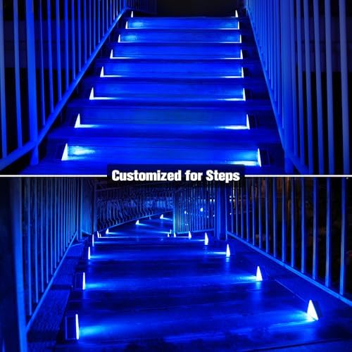 VOLISUN Solar Stair Lights 12 Pack, Solar Step Lights Outdoor Waterproof - Image 3