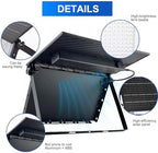 JIXNING Foldable Solar Flood Lights Outdoor with Remote Control, 6500K Waterproof Dusk to Dawn Solar Powered Security Light, Portable Adjustable LED Spotlights for Yard, Garden - Image 6