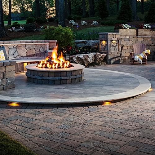 LUMENGY 7 Inch 2W LED Hardscape Light, 2700K Warm White, Easy Replaceable Feature, Includes 3 Mounting Plates for Outdoor Steps, Retaining Walls and Paver Steps, 12V, Black Finish - Image 2