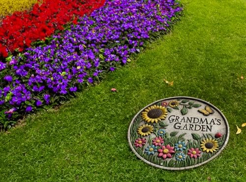 VEOJEIN Grandma's Garden Stepping Stone 9.45’ Durable Garden Décor with 3D Hand-Painted Sunflower Design – Gift for Grandma, Mom, Wife, Mother’s Day, Christmas, Birthdays - Image 4