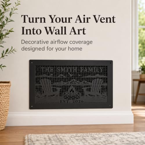 Custom Metal Air Return Vent Cover Decorative,Custom Name Size Color - Image 3