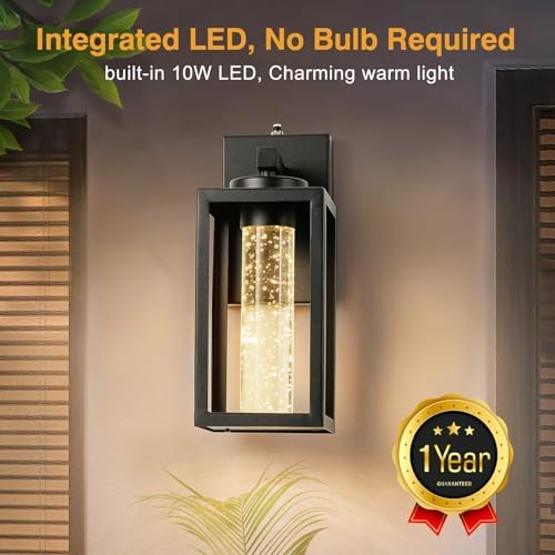 VIANIS 2 Pack Exterior Garage Lighting Fixtures Wall Mount, 100% Aluminum - Image 3