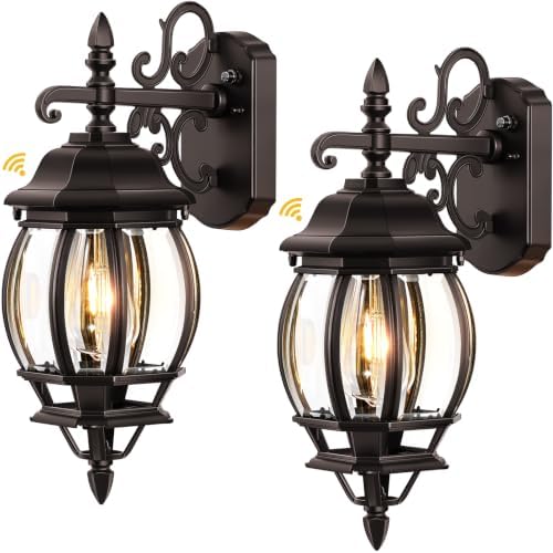 VIANIS Bronze Outdoor Garage Lights Wall Mount Dusk to Dawn, Waterproof by VIANISLIGHTING