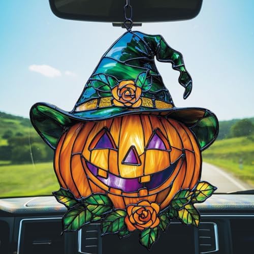 Pumpkin Jack-o'-Lantern Acrylic Suncatcher - Image 5