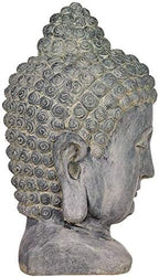 John Timberland Meditating Buddha Head 18 1/2" High Outdoor Statue - Image 6