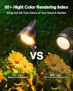 HIBOITEC Spotlights Low Voltage Landscape Lighting with Connectors 7W 2700K Landscape Lights Kit 12-24V AC/DC IP65 Waterproof for House Yard Trees Garden Outdoor 2 Packs - Image 5