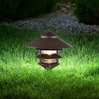 Nuvo SF76/637 One 2 Louver Hood Outdoor Pagoda Landscape Pathway Light, 3 Tier-Large, Old Bronze - Image 6