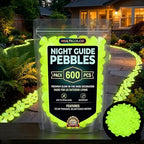 Colorful Luminous Night Guide Pebbles Glow in the Dark in the Garden Stones Glowing Rocks for Outdoor Landscaping Walkway Patio Fish Tank & Aquarium Decor by Unknown