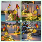 2pack Solar Watering Can Lights Butterfly Hook Outdoor Garden Decor - Image 6
