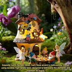 Fairy Garden House,Fairy House,8.3in,Fairy Garden Accessories,Solar - Image 4