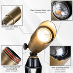 LumStory Brass Solid Landscape Light Low Voltage 12V Outdoor Brass Landscape Spotlights with 5W MR16 Bulb 3000K Warm White, IP65 Waterproof Up Light Landscape Lighting for Garden Yard Pathway - Image 4
