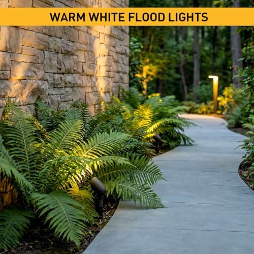 GOLDEN STAR Low Voltage Landscape Lights 3W LED Outdoor Landscape Floodlight 12V Bronze Waterproof 200Lumen Spotlight 3000K Warm White Outdoor Lighting with Stake & Connector for Yard Garden Tree 2PK - Image 6