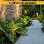 GOLDEN STAR Low Voltage Landscape Lights 3W LED Outdoor Landscape Floodlight 12V Bronze Waterproof 200Lumen Spotlight 3000K Warm White Outdoor Lighting with Stake & Connector for Yard Garden Tree 2PK - Image 6
