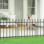 Decorative Metal Garden Fence 24" x 10', Outdoor Fence Border with Stakes by FOREHOGARGARDEN%EF%BC%86HOME