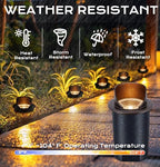 CLOUDY BAY [6 Pack] 9W Well Lights Landscape LED In Ground Outdoor,Shielded Top,Low Voltage 12-24V AC/DC,Waterproof Aluminum Uplights,2700K/3000K/3500K/4000K/5000K,Bronze - Image 7