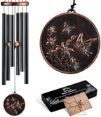 34” Butterfly Wind Chimes for Outside, Butterfly Gifts for Women by Gabzart