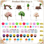 101Pcs Fairy Garden House Resin Accessories,Miniature Fairy Figurine,Animal - Image 4