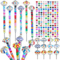 Tigeen 236 Pcs Garden Stake DIY Fairy Wand Plant Stake, Mushroom&Pumpkin by Tigeen