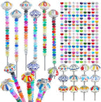 Tigeen 236 Pcs Garden Stake DIY Fairy Wand Plant Stake, Mushroom&Pumpkin by Tigeen