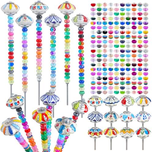 Tigeen 236 Pcs Garden Stake DIY Fairy Wand Plant Stake, Mushroom&Pumpkin by Tigeen
