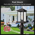 VIANIS Large Dusk to Dawn Outdoor Post Lights, Oil Rubbed Bronze Hardwired - Image 5